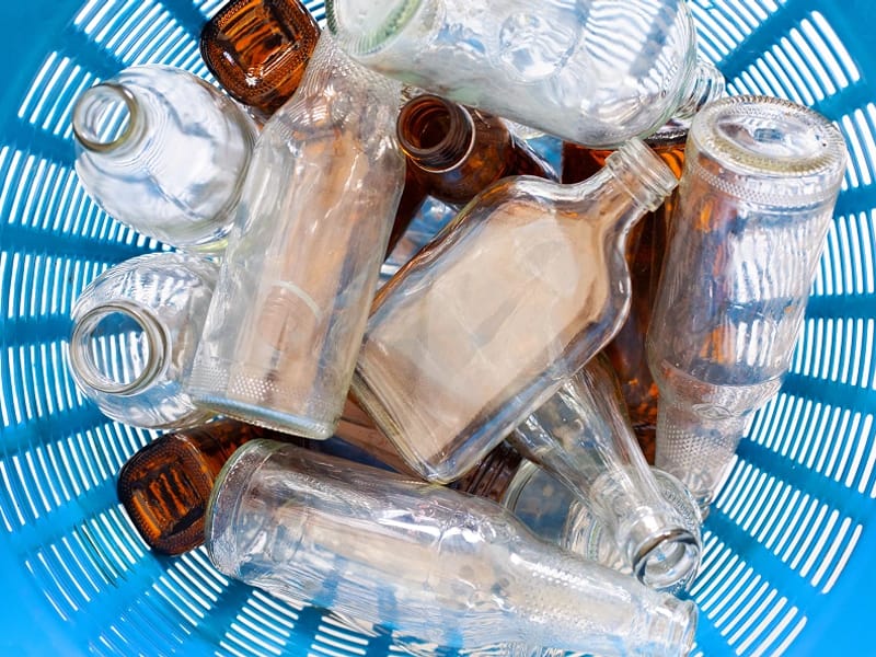 Rolcontainer voor glas