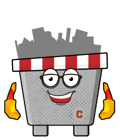 Bouwafval container van ContainerBuddy